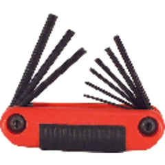 6 Pieces-5/32″-3/8″ Fold Up Style - Hex Key Set - Industrial Tool & Supply