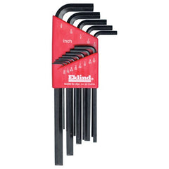 9 Pieces-1.5 mm-10 mm Long Arm Style - Hex Key Set - Industrial Tool & Supply