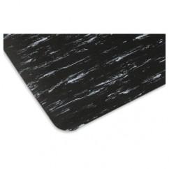 3' x 5' x 1/2" Thick Marble Pattern Mat - Black/White - Industrial Tool & Supply