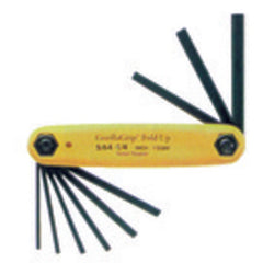 9 Pieces-0.050″-3/16″ Fold Up Style - Hex Key Set - Industrial Tool & Supply