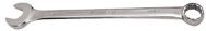 1'' - 14'' OAL - Chrome Satin Combination Wrench - Industrial Tool & Supply