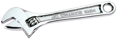 1-1/2'' Opening - 12'' OAL - Chrome Plated Adjustable Wrench - Industrial Tool & Supply