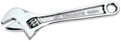 1-5/16'' Opening - 10'' OAL - Chrome Plated Adjustable Wrench - Industrial Tool & Supply