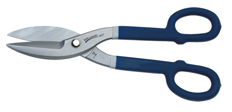 2-1/2'' Blade Length - 12'' Overall Length - Straight Cutting - Tinner Snips - Industrial Tool & Supply