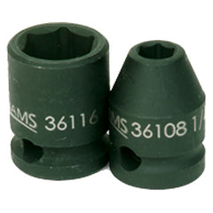 14 mm × 1 7/16″ Overall Length-1/2″ Drive-6 Point - Metric Impact Socket - Industrial Tool & Supply