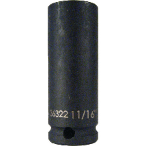 11/16″ 3/8 DR DEEP IMPACT SOCKET 6P - Industrial Tool & Supply