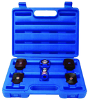 5T Hydraulic Flat Body Cylinder Kit with various height magnetic adapters in Carrying Case - Industrial Tool & Supply