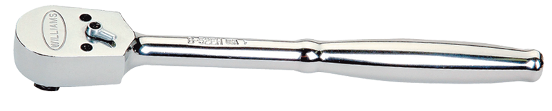 10-1/4" OAL - 3/8'' Drive - Narrow Pear Head - Reversible Ratchet - Plain Handle - Industrial Tool & Supply