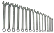 Snap-On/Williams - 15-Pc Metric Combo Wrench Set - Industrial Tool & Supply