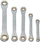 Snap-On/Williams (5 Piece) Straight Ratcheting Box Wrench Set - Metric - Industrial Tool & Supply