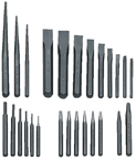 27 Piece Punch & Chisel Set -- #PC27; 3/32 to 1/2 Punches; 1/4 to 1-1/8 Chisels - Industrial Tool & Supply