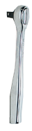 4-3/4" OAL - 1/4'' Drive - Round Head - Reversible Ratchet - Plain Handle - Industrial Tool & Supply