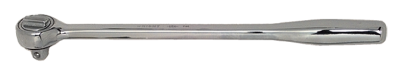 10" OAL - 3/8'' Drive - Round Head - Extra Long Reversible Ratchet - Plain Handle - Industrial Tool & Supply