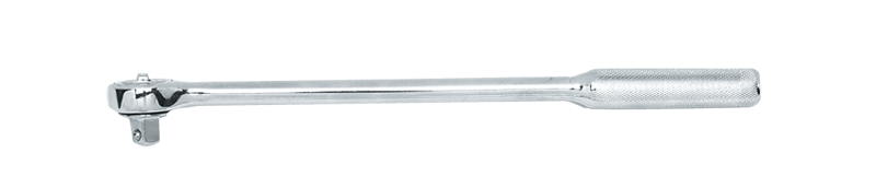 15" OAL - 1/2'' Drive - Round Head - Extra Long Reversible Ratchet - Knurled Handle - Industrial Tool & Supply