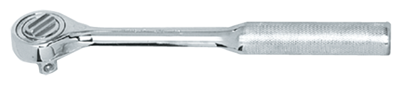 10-1/4" OAL - 1/2'' Drive - Round Head - Reversible Ratchet - Knurled Handle - Industrial Tool & Supply