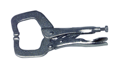 MIT Locking Grip C-Clamp -- #3835 Plain Grip 8-3/8'' Capacity 18'' Long - Industrial Tool & Supply