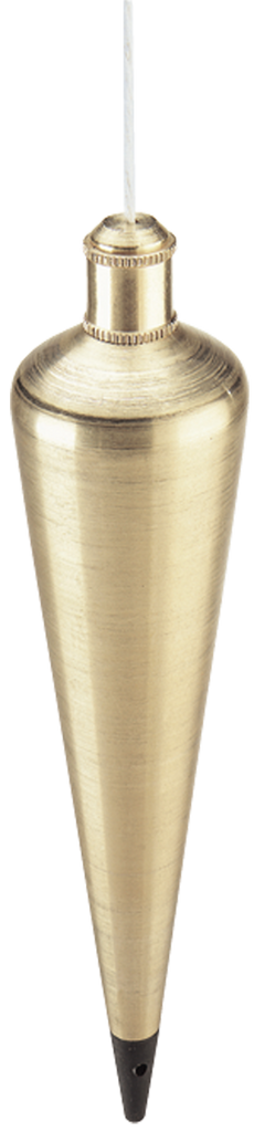 #800-12 - 12 oz - Brass Plumb Bob - Industrial Tool & Supply