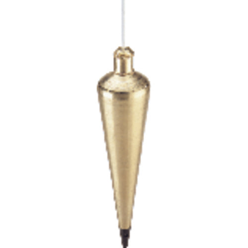 Model 912BR–12 oz - Brass Plumb Bob - Industrial Tool & Supply