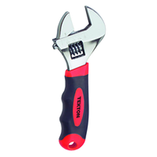 1″ Opening-6″ Overall Length - Stubby Adjustable Wrench - Comfortable Non-Slip Soft Handle Grip - Industrial Tool & Supply
