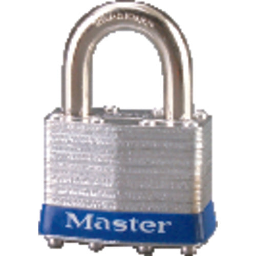 Commercial Steel Padlock 1 3/4″ Body Width; Keyed: Different; Silver - Industrial Tool & Supply