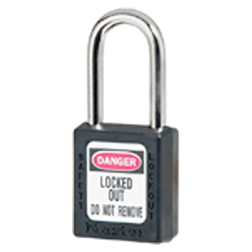 Xenoy Padlock - 1 1/2″ Body Width; Keyed: Different; Black - Industrial Tool & Supply