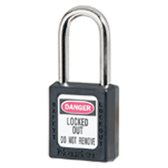 Xenoy Padlock - 1 1/2″ Body Width; Keyed: Different; Black - Industrial Tool & Supply