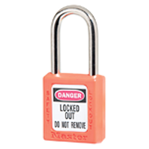 Xenoy Padlock - 1 1/2″ Body Width; Keyed: Different; Orange - Industrial Tool & Supply