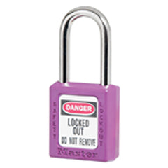 Xenoy Padlock - 1 1/2″ Body Width; Keyed: Different; Purple - Industrial Tool & Supply