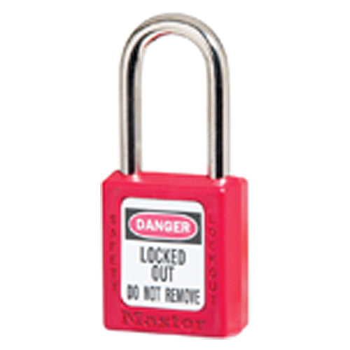 Xenoy Padlock - 1 1/2″ Body Width; Keyed: Different; Red - Industrial Tool & Supply