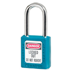 Xenoy Padlock - 1 1/2″ Body Width; Keyed: Different; Teal - Industrial Tool & Supply