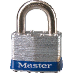 Commercial Steel Padlock 2″ Body Width; Keyed: Different; Silver - Industrial Tool & Supply
