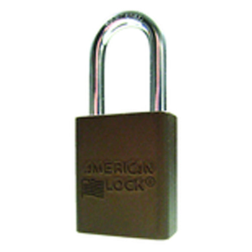 Aluminum Padlock 1 1/2″ Body Width; Keyed: Different; Brown - Industrial Tool & Supply