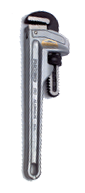 3" Pipe Capacity - 24" OAL - Aluminum Pipe Wrench - Industrial Tool & Supply