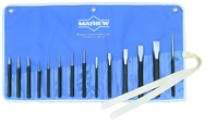 14 Piece Punch & Chisel Set -- #14RC; 1/8 to 3/16 Punches; 7/16 to 7/8 Chisels - Industrial Tool & Supply