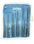 6 Piece Roll Pin Punch Set --  1/8 to 5/16'' Diameter - Industrial Tool & Supply