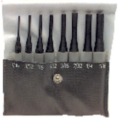 8 Pieces Regular Length Drive Pin Punch Set - Model HMC–022; 1/16″ to 5/16″ Diameter - Industrial Tool & Supply