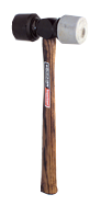 Vaughan Rubber Mallet -- 24 oz; Hickory Handle - Industrial Tool & Supply
