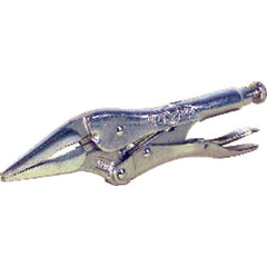Vise-Grip Long Nose Locking Pliers with Wire Cutter - 4LN Plain Grip 1 5/8″ Capacity 4″ Long - Industrial Tool & Supply