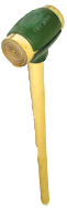 Rawhide Face Sledge Hammer -- 8 lb--36'' Hickory Handle--2-3/4'' Head Diameter - Industrial Tool & Supply