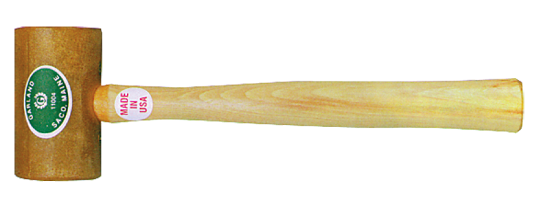 Garland Rawhide Mallet -- 6 oz; Hickory Handle; 1-1/2'' Head Diameter - Industrial Tool & Supply