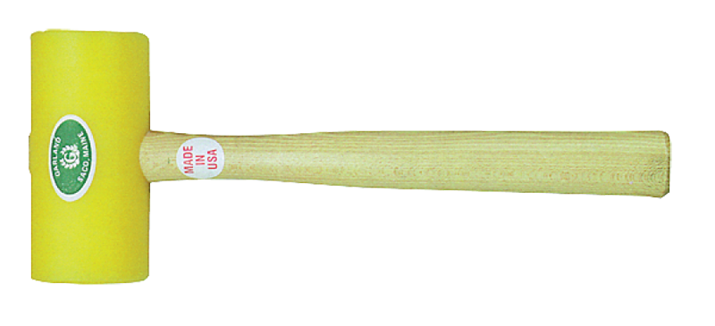 Garland Plastic Mallet -- 19 oz; Hickory Handle; 2-1/2'' Head Diameter - Industrial Tool & Supply