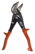1-3/8'' Blade Length - 9-1/4'' Overall Length - Right Cutting - Metalmaster Offset Snips - Industrial Tool & Supply