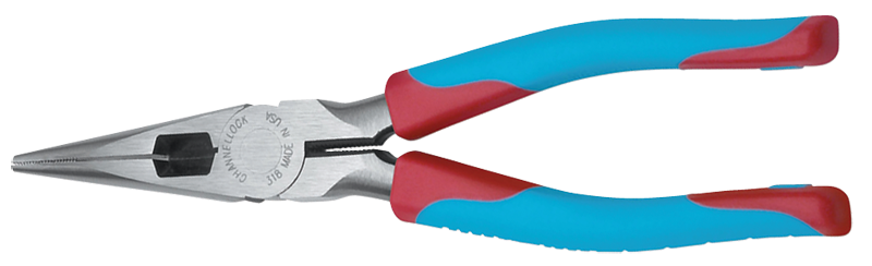 Channellock Long Needle Nose Pliers -- #318CB Cushion Grip 8.5'' Long - Industrial Tool & Supply