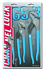 Channellock Tongue & Groove Plier Set -- #GS3; 3 Pieces; Includes: 6-1/2"; 9-1/2"; 12" - Industrial Tool & Supply