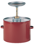 #P702; 2 Quart Capacity - Safety Plunger Can - Industrial Tool & Supply