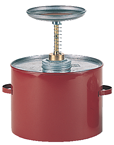 #P701; 1 Quart Capacity - Safety Plunger Can - Industrial Tool & Supply