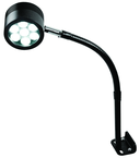 7 LED Spot Light  Dimmable  17" Flexible Gooseneck Arm  Direct Mount - Industrial Tool & Supply