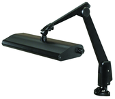 Broad Area Coverage LED Task Light  Dimmable  31" Floatng Arm  Clamp - Industrial Tool & Supply