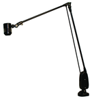 High Power LED Spot Light  Dimmable  38" Floating Arm  Sturdy Clamp Base - Industrial Tool & Supply