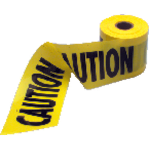 1000 feet × 3″ Yellow / Black Caution Tape - Industrial Tool & Supply